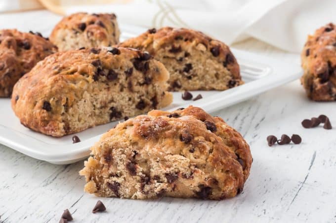 Banana Chocolate Scones