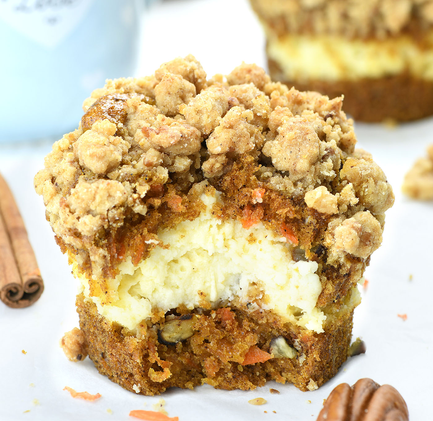 Mini Carrot Cake Cheesecakes