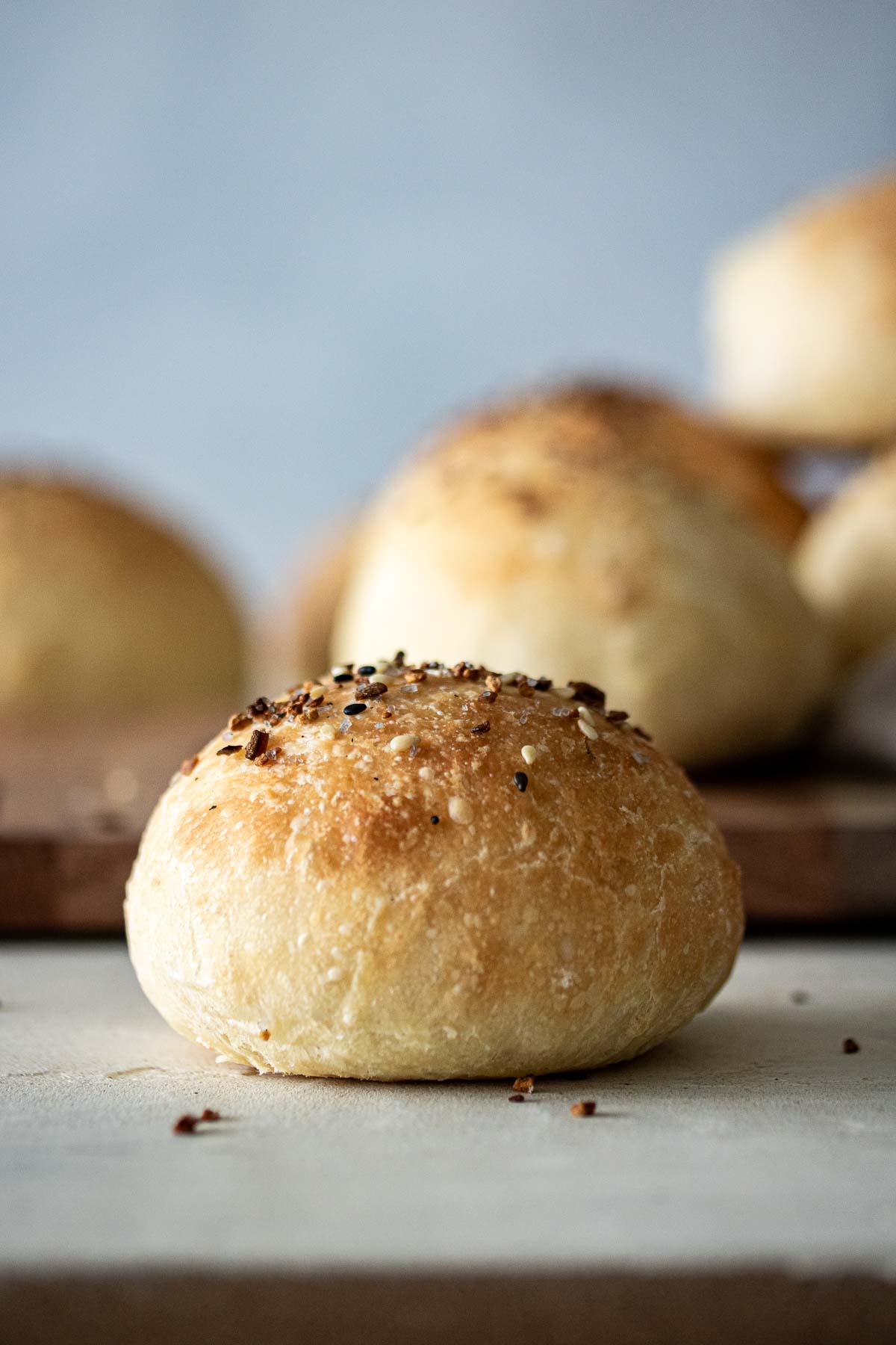 Focaccia Rolls (No-Knead)