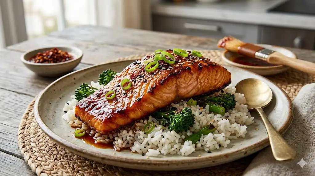 How to Make the Epic Hot Honey Miso Glazed Salmon Dinner at Home?