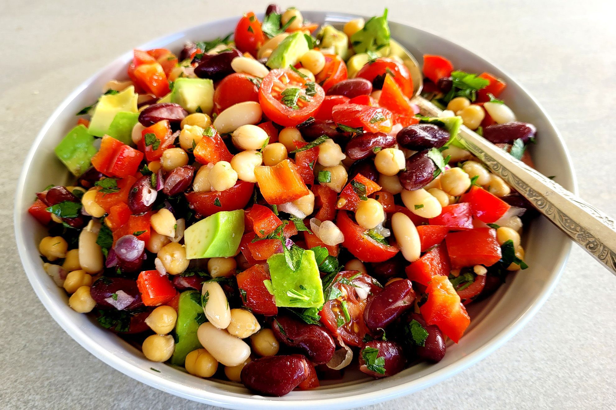 dense bean dinner salad